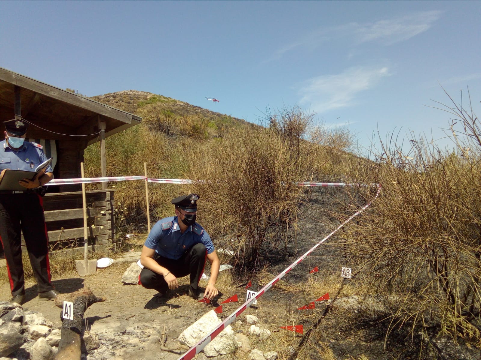 CASERTA Incendiarono il Monte Tifata, scoperti e arrestati Il