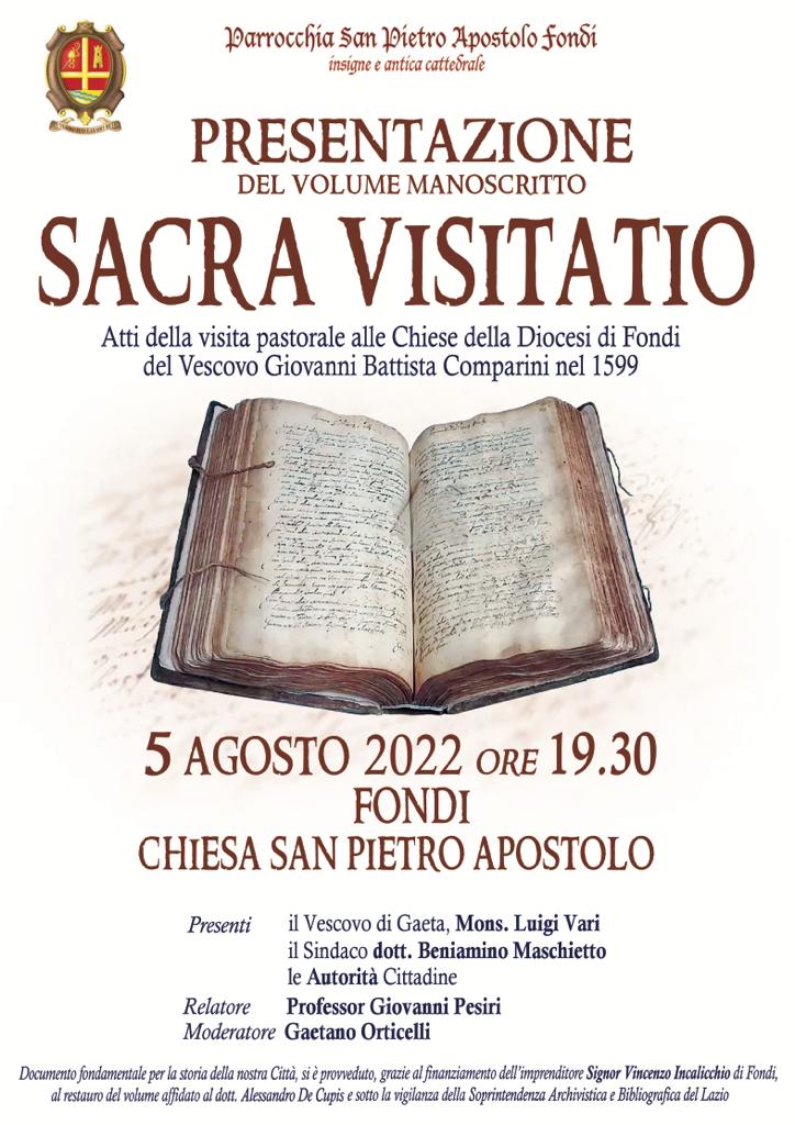 FONDI - Sacra Visitatio: dopo il restauro la presentazione del ...